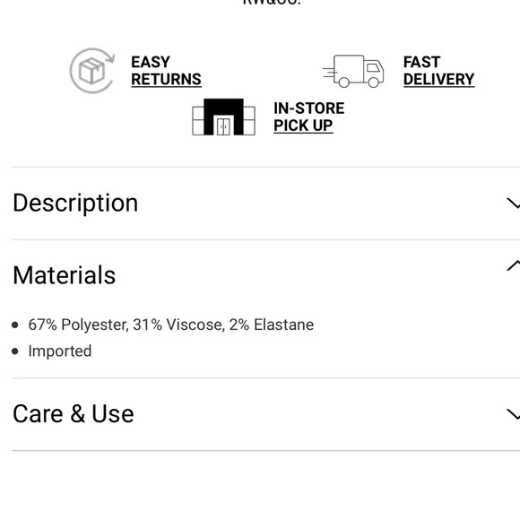 RW&CO | High waist mini check wide leg pant - Picture 6 of 7